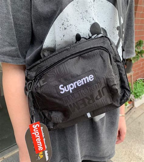 supreme shoulder bag tan fake|is your supreme bag real.